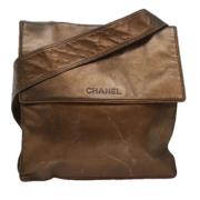 Pre-owned Leather chanel-bags Chanel Vintage , Gray , Dames