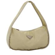 Pre-owned Nylon prada-bags Prada Vintage , Beige , Dames