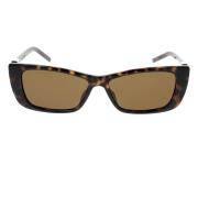 Stijlvolle zonnebril met uniek ontwerp Gucci , Brown , Dames