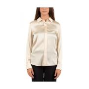 Dames Overhemd Stijlvol Ontwerp Max Mara , Beige , Dames