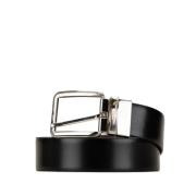 Pre-owned Leather belts Versace Pre-owned , Black , Dames