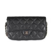 Pre-owned Leather chanel-bags Chanel Vintage , Black , Dames