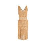 Pre-owned Linen dresses Missoni Pre-owned , Beige , Dames