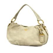 Pre-owned Leather prada-bags Prada Vintage , Gray , Dames