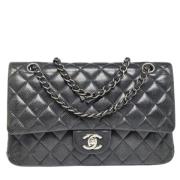 Pre-owned Leather chanel-bags Chanel Vintage , Blue , Dames