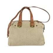 Pre-owned Leather fendi-bags Fendi Vintage , Beige , Dames