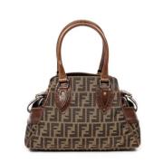 Pre-owned Canvas shoulder-bags Fendi Vintage , Brown , Dames