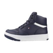 Mid-Cut Lace-Up Sneaker Tommy Hilfiger , Blue , Dames