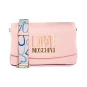 Stijlvolle PU-tas Love Moschino , Pink , Dames