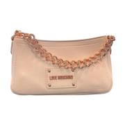 Stijlvolle PU Tas Love Moschino , Pink , Dames