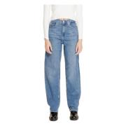 Blauwe Effen Rits Jeans Vrouwen Herfst/Winter Calvin Klein Jeans , Blu...