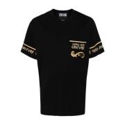 Zwarte T-shirts en Polos ***cv Versace Jeans Couture , Black , Heren