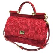 Pre-owned Leather handbags Dolce & Gabbana Pre-owned , Red , Dames