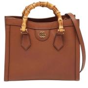 Pre-owned Leather totes Gucci Vintage , Brown , Dames