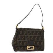 Pre-owned Canvas fendi-bags Fendi Vintage , Black , Dames