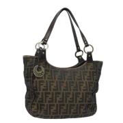 Pre-owned Canvas fendi-bags Fendi Vintage , Brown , Dames