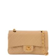 Pre-owned Fabric chanel-bags Chanel Vintage , Beige , Dames