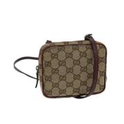 Pre-owned Canvas gucci-bags Gucci Vintage , Beige , Dames