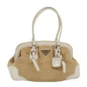 Pre-owned Raffia prada-bags Prada Vintage , Brown , Dames