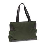 Pre-owned Leather totes Prada Vintage , Green , Dames