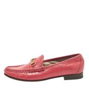 Pre-owned Leather flats Gucci Vintage , Pink , Dames