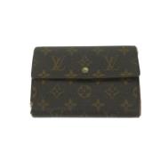 Pre-owned Canvas wallets Louis Vuitton Vintage , Brown , Dames