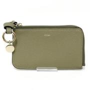 Pre-owned Leather wallets Chloé Pre-owned , Green , Dames