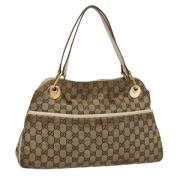 Pre-owned Canvas gucci-bags Gucci Vintage , Beige , Dames