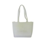 Pre-owned Satin chanel-bags Chanel Vintage , White , Dames