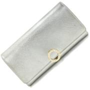 Pre-owned Leather wallets Bvlgari Vintage , Gray , Dames