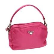 Pre-owned Nylon pouches Prada Vintage , Pink , Dames