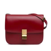 Pre-owned Leather shoulder-bags Celine Vintage , Red , Dames