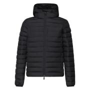 Gewatteerde jas met capuchon en rits Save The Duck , Black , Heren