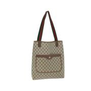 Pre-owned Canvas gucci-bags Gucci Vintage , Beige , Dames