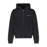 Aged Black Zip Hoodie Represent , Black , Heren