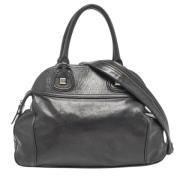 Pre-owned Leather handbags Givenchy Pre-owned , Black , Dames