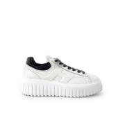 Platform sneakers in wit met zwarte details Hogan , White , Dames