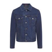 Blauwe Denim Jack voor Mannen Gucci , Blue , Heren