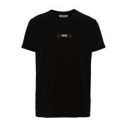 Zwarte T-shirts en Polos ***cv Versace Jeans Couture , Black , Heren