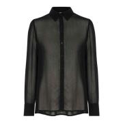 Zwarte Overhemdblouse Delvinapw Stijl Part Two , Black , Dames