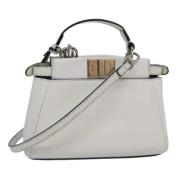 Pre-owned Leather fendi-bags Fendi Vintage , White , Dames