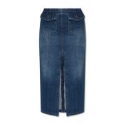 Denim rok Chloé , Blue , Dames