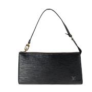 Pre-owned Leather handbags Louis Vuitton Vintage , Black , Dames