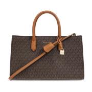 Scarlett Medium Signature Logo Schoudertas Michael Kors , Brown , Dame...