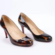 Pre-owned Leather heels Christian Louboutin Pre-owned , Brown , Dames