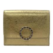 Pre-owned Fabric wallets Bvlgari Vintage , Yellow , Dames