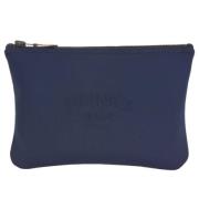 Pre-owned Nylon clutches Hermès Vintage , Blue , Dames