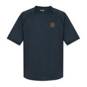 T-shirt met logopatch Emporio Armani EA7 , Blue , Heren