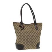 Pre-owned Canvas gucci-bags Gucci Vintage , Beige , Dames