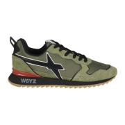 Suede Textile Jet Sneakers W6Yz , Green , Heren